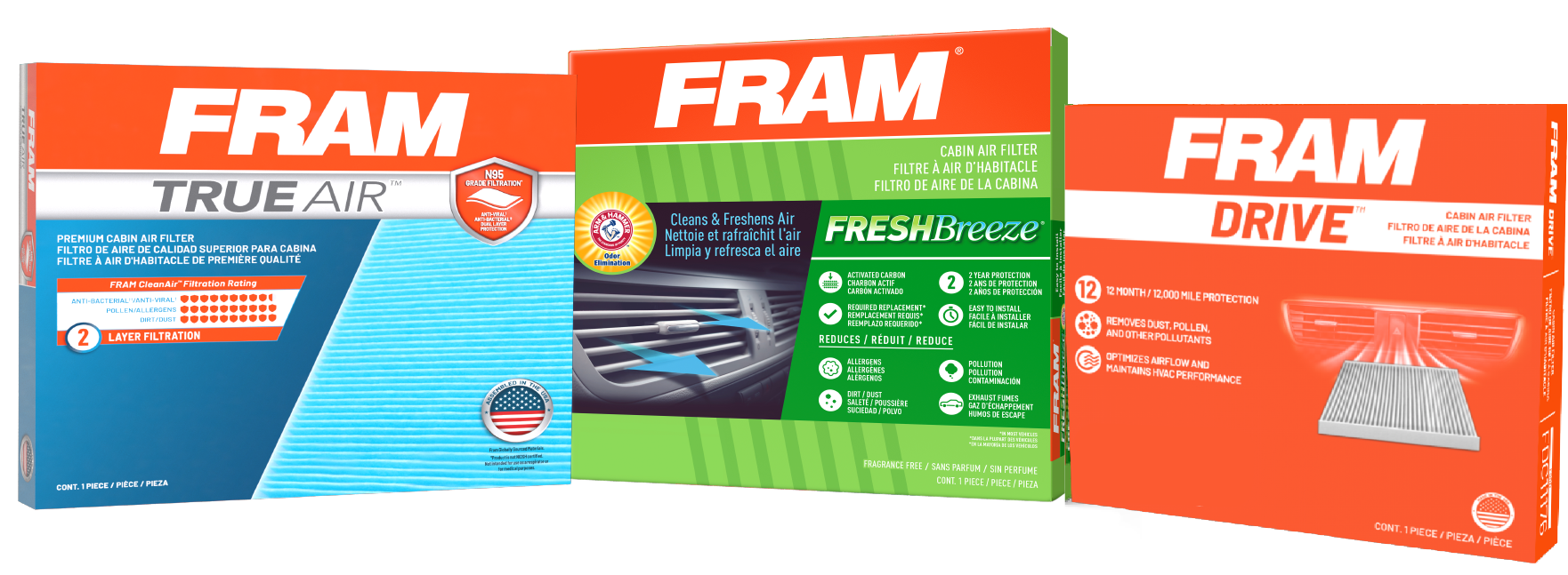 FRAM Cabin Air Filters