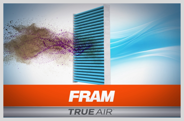 FRAM TrueAir Cabin Air Filter traps double the dirt. Captures 95% of Allergens, Bacteria and Viruses. 
